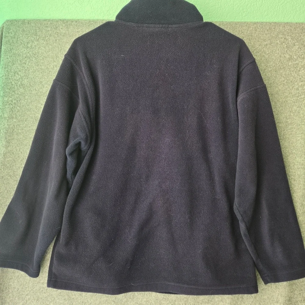 Boston‎ Red Sox MLB Fleece Quarter Zip Pullover Navy Blue Youth XL 14/16 Piping